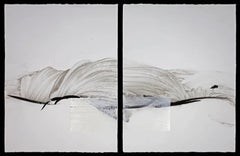 Permanescence N496D by Hachiro Kanno - Calligraphy-based abstract work on paper