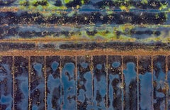 La Ciénaga Renaturalizada 006 de Bernhard Lang - Fotografía abstracta aérea, azul