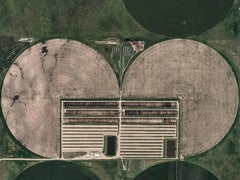 Circle Irrigation 03 de Bernhard Lang - Fotografía aérea, paisaje, Kansas