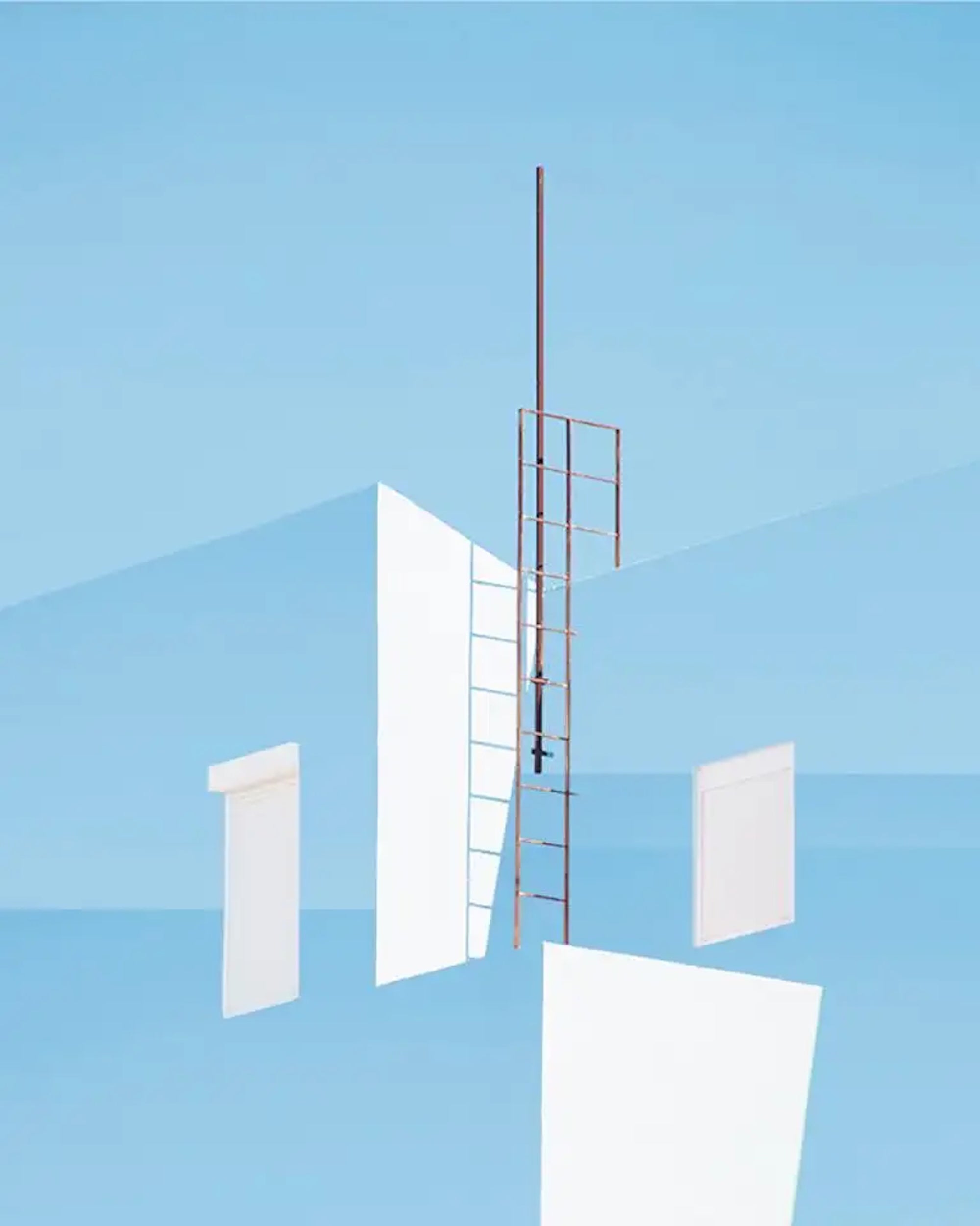 N°6, Illusions by Matthieu Venot - Close-up photography, architecture, blue