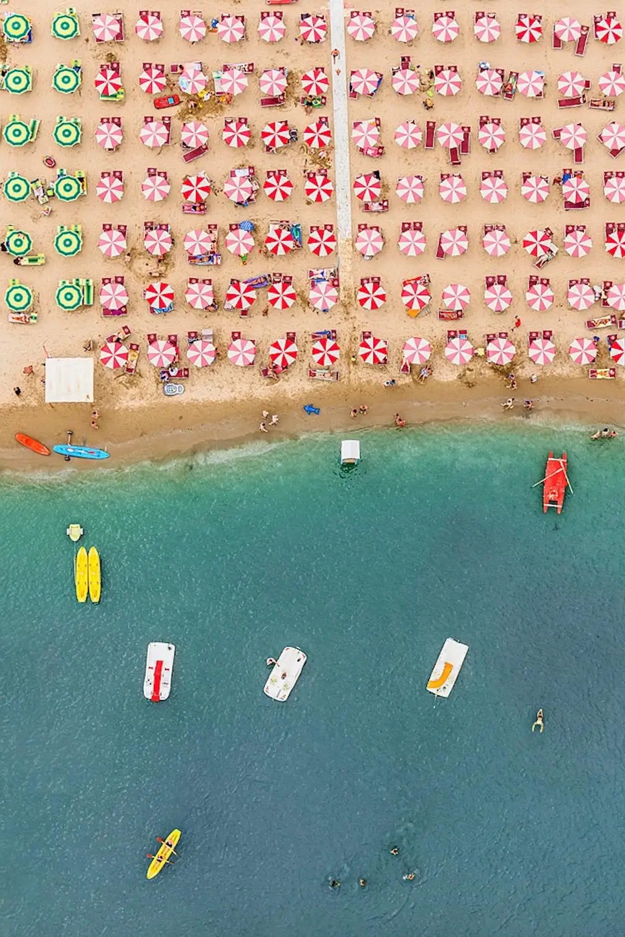 Adria 10 par Bernhard Lang - Photographie aérienne abstraite, côte adriatique de l'Italie