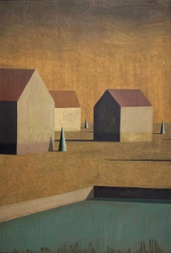 3 CAS von Ramon Enrich - Architektur- und Landschaftsmalerei, Erdtöne