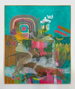 GROWING UP (#4) by Zoran Šimunović - 70.86 In High Vivid Painting, Framed