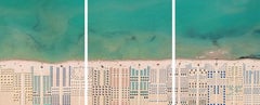 Versilia 02 (Tuscany, Italy) by B. Lang, Aerial Photography, Triptych, Beach