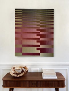 2022 I - 8 by Christiane Maurer - Fiber Art, Geometric Patterns, Handwoven