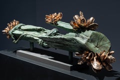 BENTHORELIC, „The First Pier“ – zeitgenössische Bronzeskulptur, Unikat
