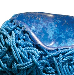 Meltdown, Blue Rope by T. Price, Contemporary Sculptural Chair