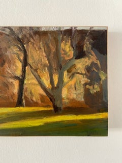 „Drei Kirschbäume“ von Valérie de Sarrieu – Ölgemälde, französische Landschaft