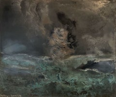 «El oleaje de Encélado», de Frédérique Domergue: pintura abstracta contemporánea