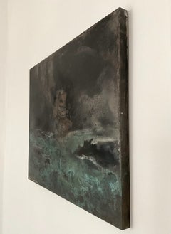 «El oleaje de Encélado», de Frédérique Domergue: pintura abstracta contemporánea