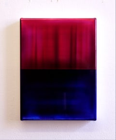 „Contrapuntal Painting Study (3/25)“ von James Lumsden – Abstrakte Kunst, Blau & Rot