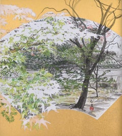 Paesaggio di Kyoto – Shokokuji di Lumi Mizutani - Pittura in stile giapponese