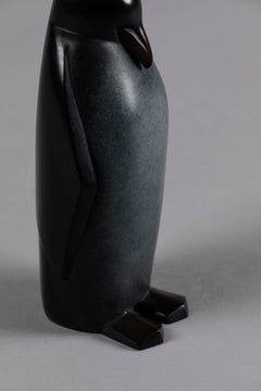 Alfred by Marie Louise Sorbac - Animal Bronze Sculpture, Penguin