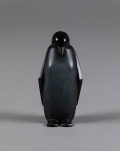 Alfred by Marie Louise Sorbac - Animal Bronze Sculpture, Penguin