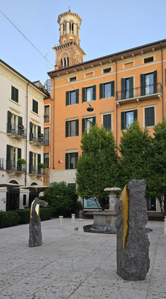 MSA 04-2025 by Mattia Bosco - Monumental Marble Sculpture, Gold Leaf