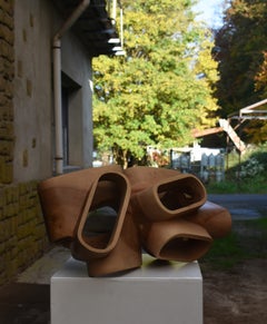 Tubes VI by Wouter van der Vlugt - Wood Sculpture, Assembly of Geometric Shapes