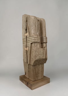 “Gueule de bois I” di Alban Lanore - Scultura in legno intagliata a mano