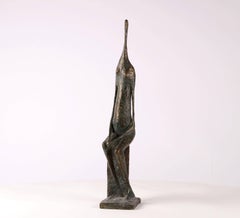 Seated Figure XII - Contemporary Bronze Sculpture