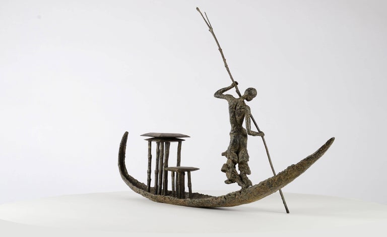Marine de Soos - D'une Rive Ã  l'Autre, Woman on a Dugout 