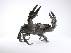 Crabe aux pattelas by Chésade - Bronze Sealife Sculpture, Animal Art, Crab