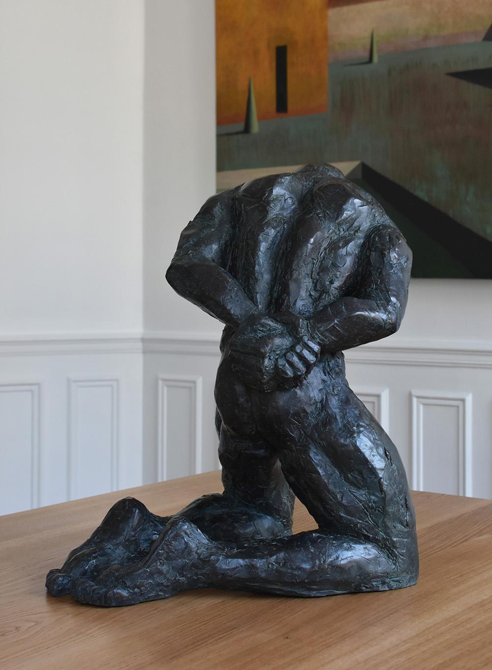 Grand esclave (Large Slave) by Yann Guillon - Male Nude Bronze Sculpture 6