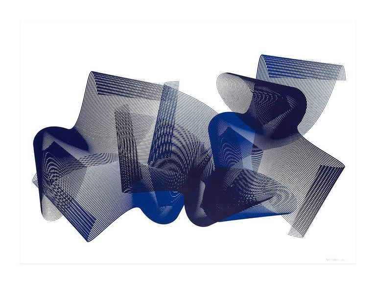 Kate Banazi Abstract Print - Asymmetry #1