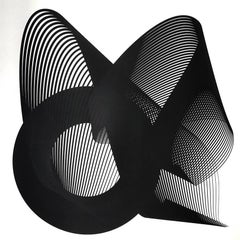 Fold - Abstract geometric print on paper, Minimalist, Modern Style, Monotone
