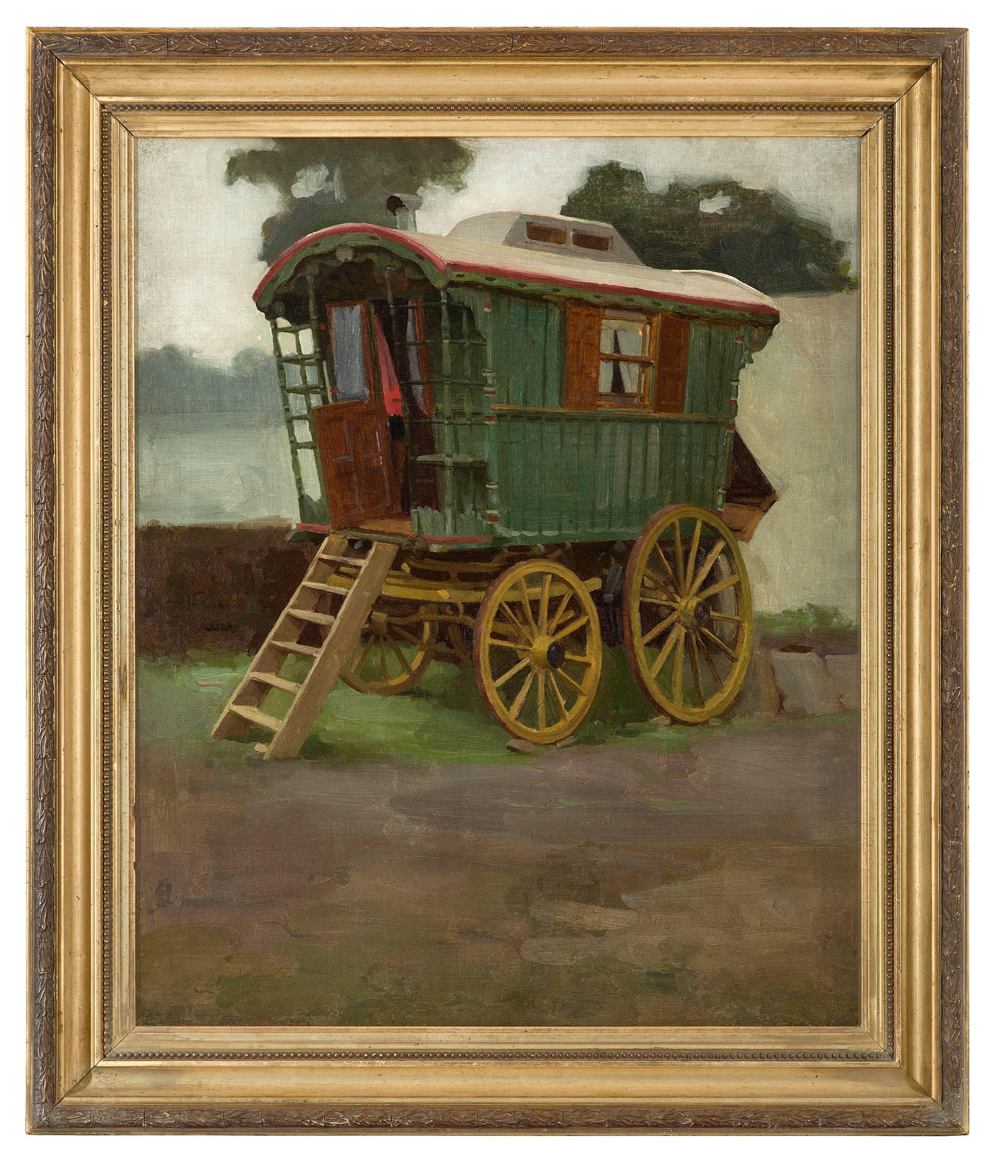 Ralph Middleton Todd Figurative Painting - The gypsy caravan