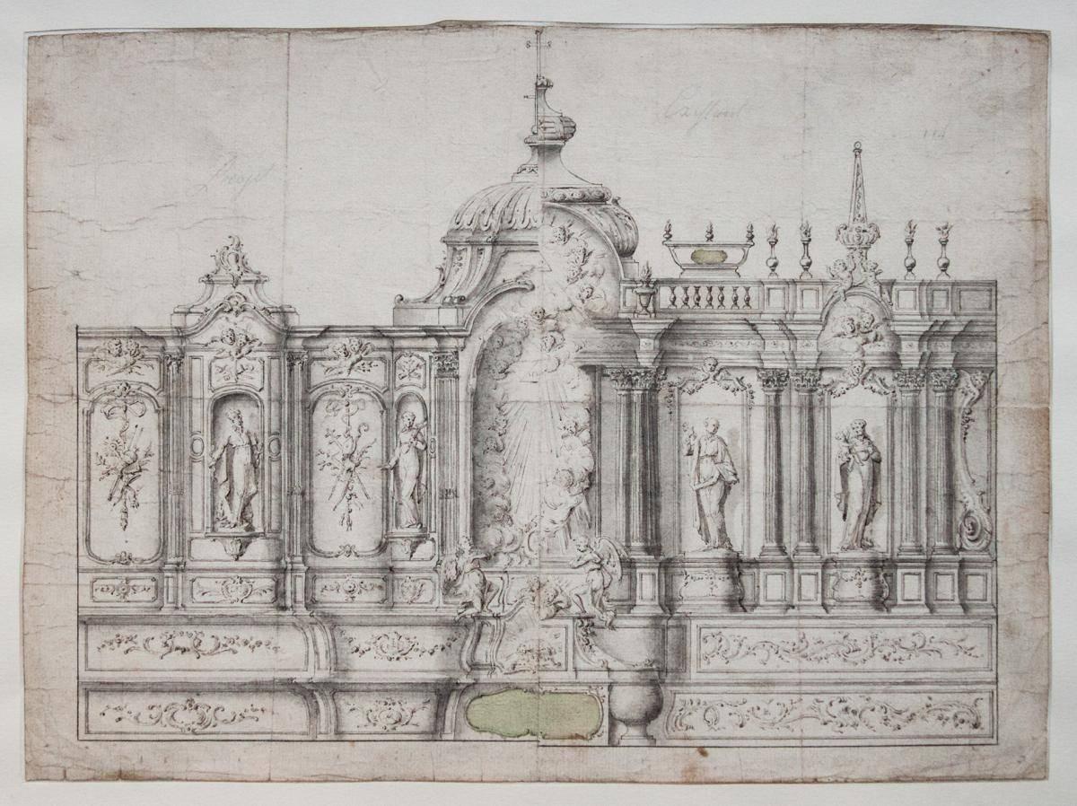 Unknown Interior Art – Project for a church interior design, c. 1730-1740