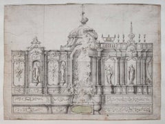 Project for a church interior design, c. 1730-1740