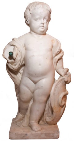 Marble child statue, Italy, late eighteenth century