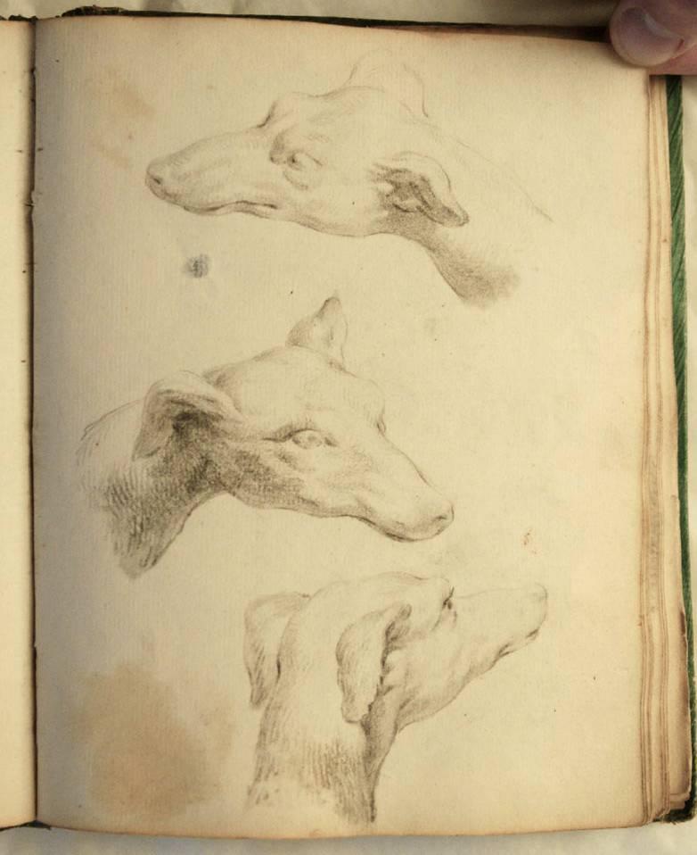 Quaderno di schizzi anonimo della metà del XVIII secolo - Art di Unknown