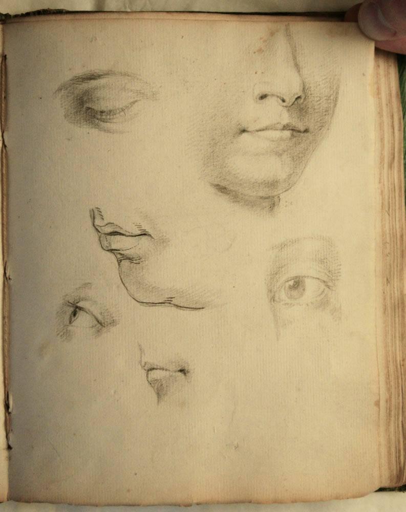 Quaderno di schizzi anonimo della metà del XVIII secolo in vendita 2