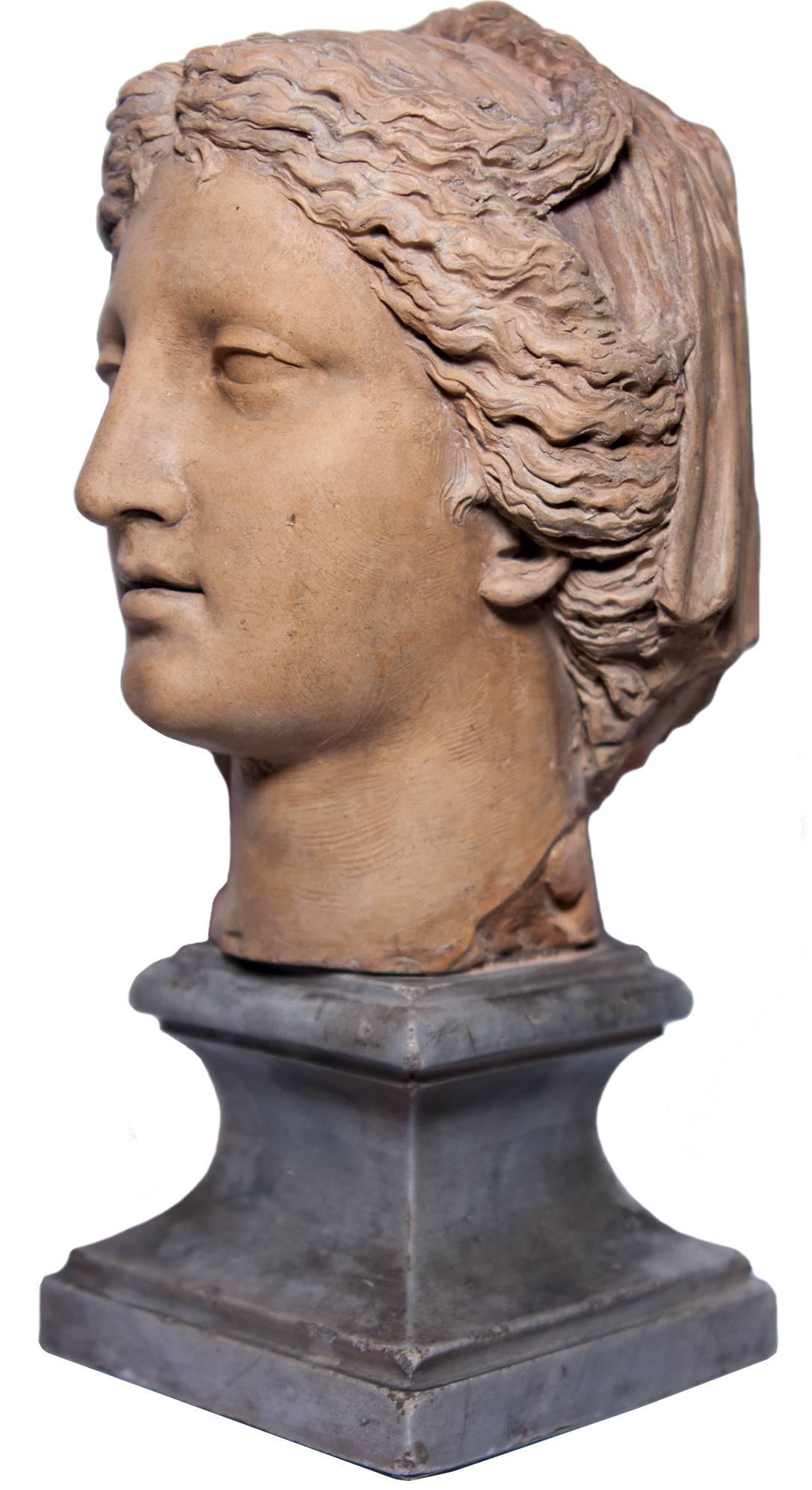 Head of a woman all'antica by Ludovico Benzoni, circa 1795 1