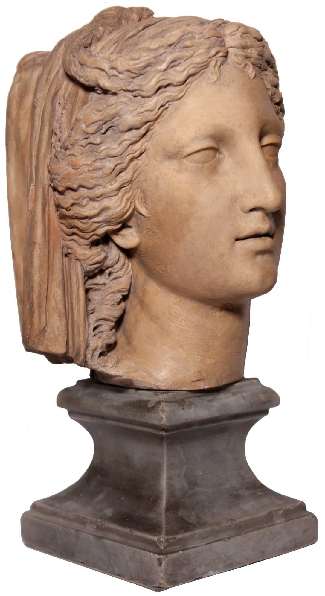 Head of a woman all'antica by Ludovico Benzoni, circa 1795 4