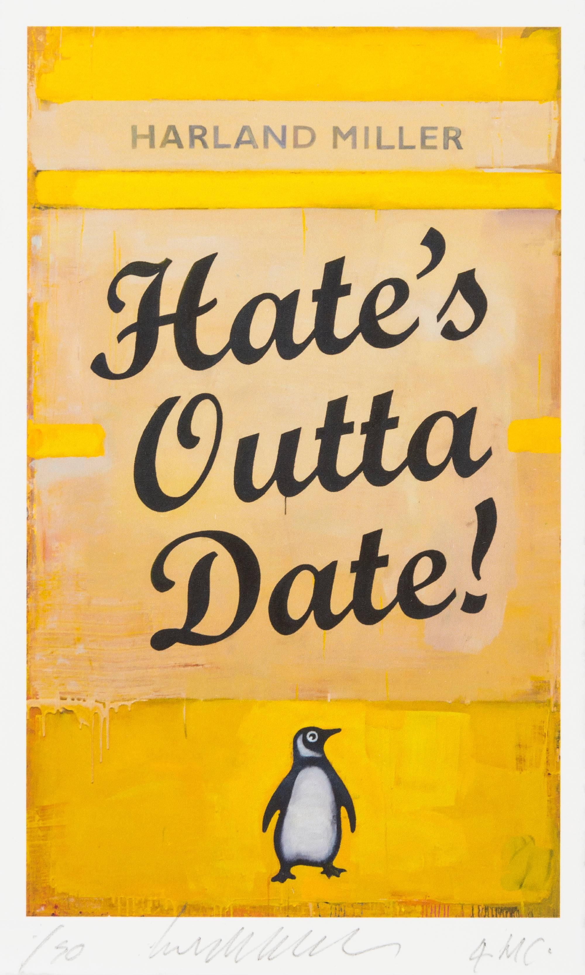 Harland Miller Print - Hate's Outta Date