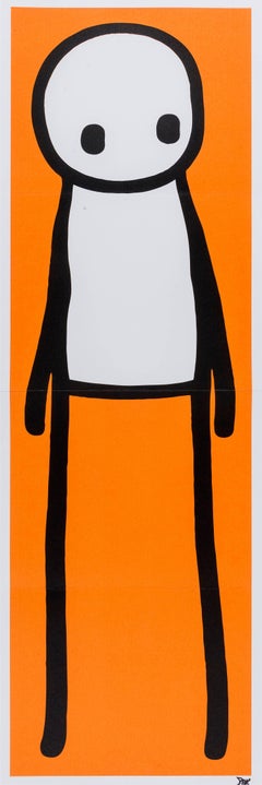 Standing Figure (Orange), Print, Lithograph, Street Art by Stik