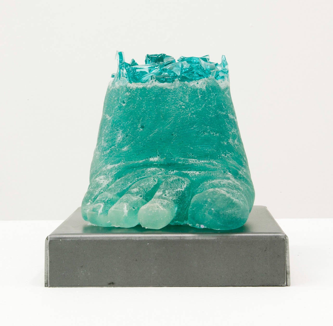 Footwear (Turquoise Heel) - Sculpture by Rachel Owens