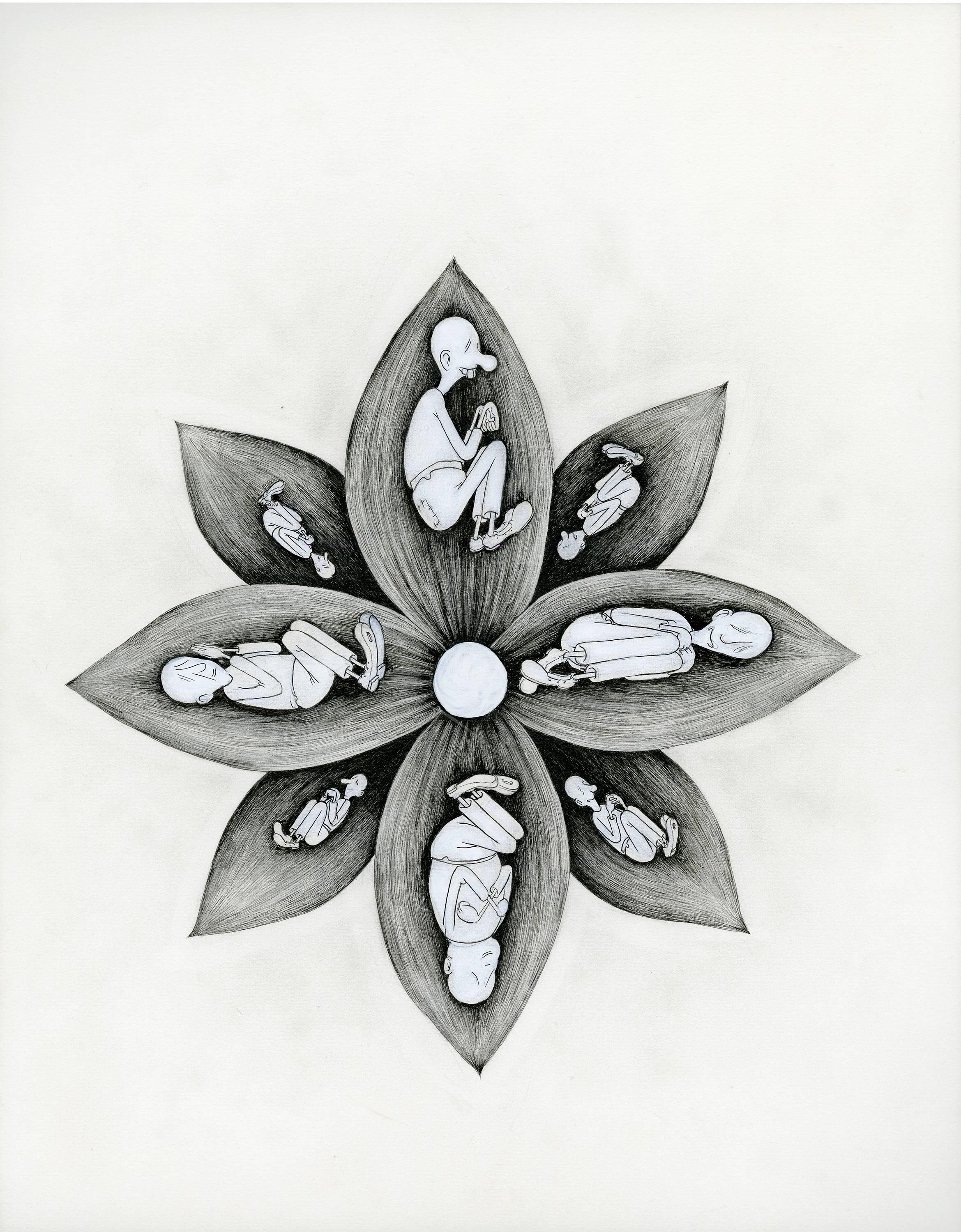 Jeff Ladouceur Figurative Art - In Bloom (Seed Fellers)