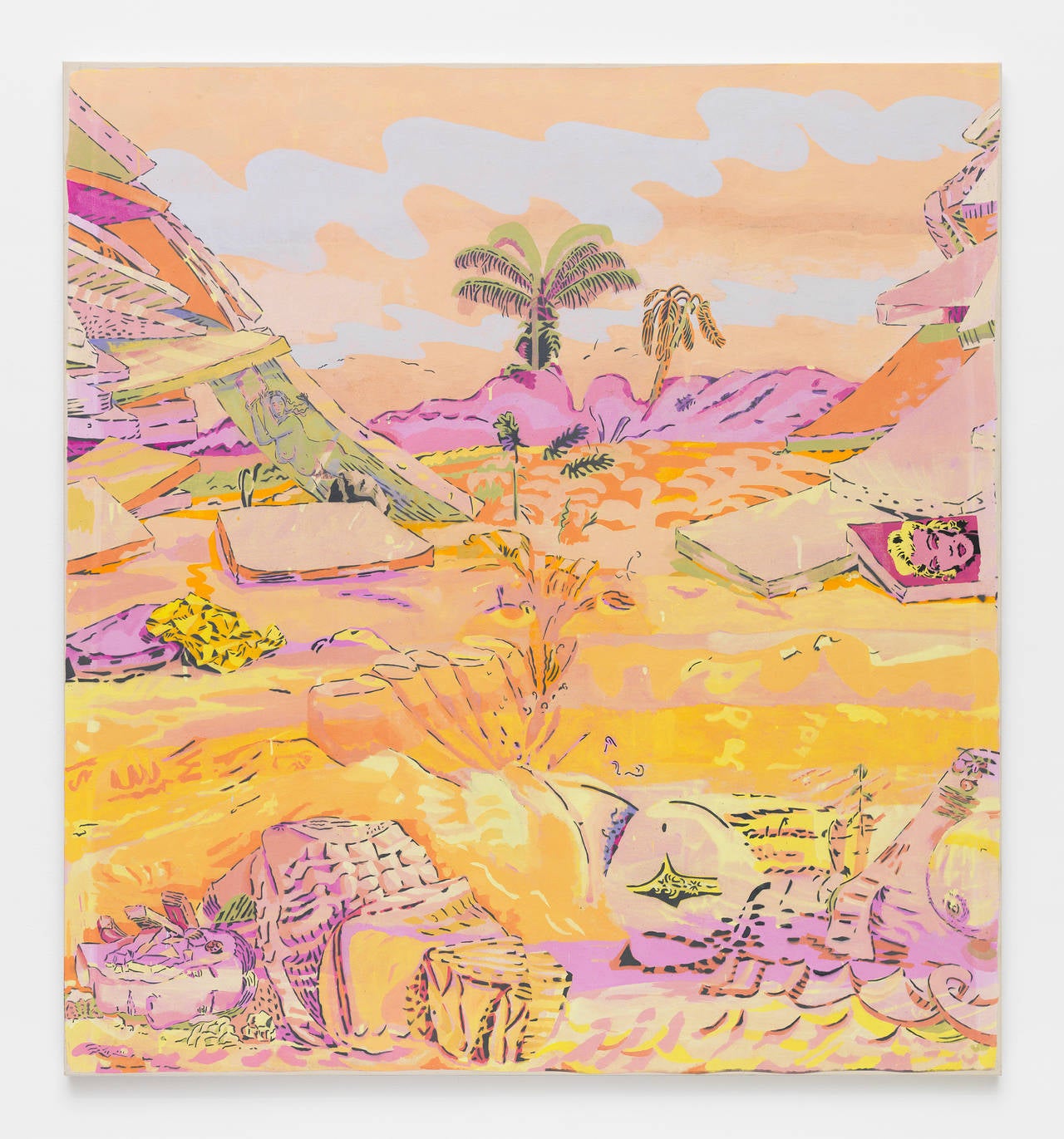 Dennis Congdon Landscape Painting - Caryatid