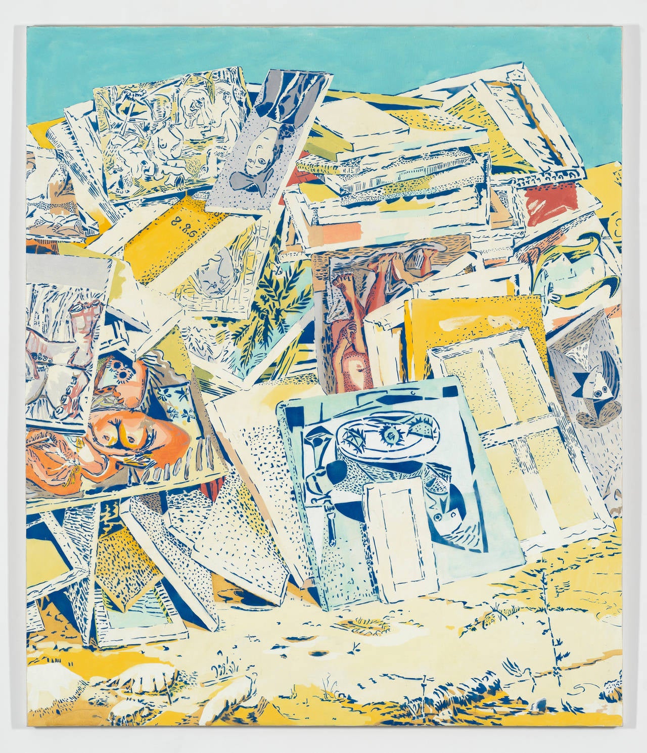 Dennis Congdon Landscape Painting - Untitled (Pile)