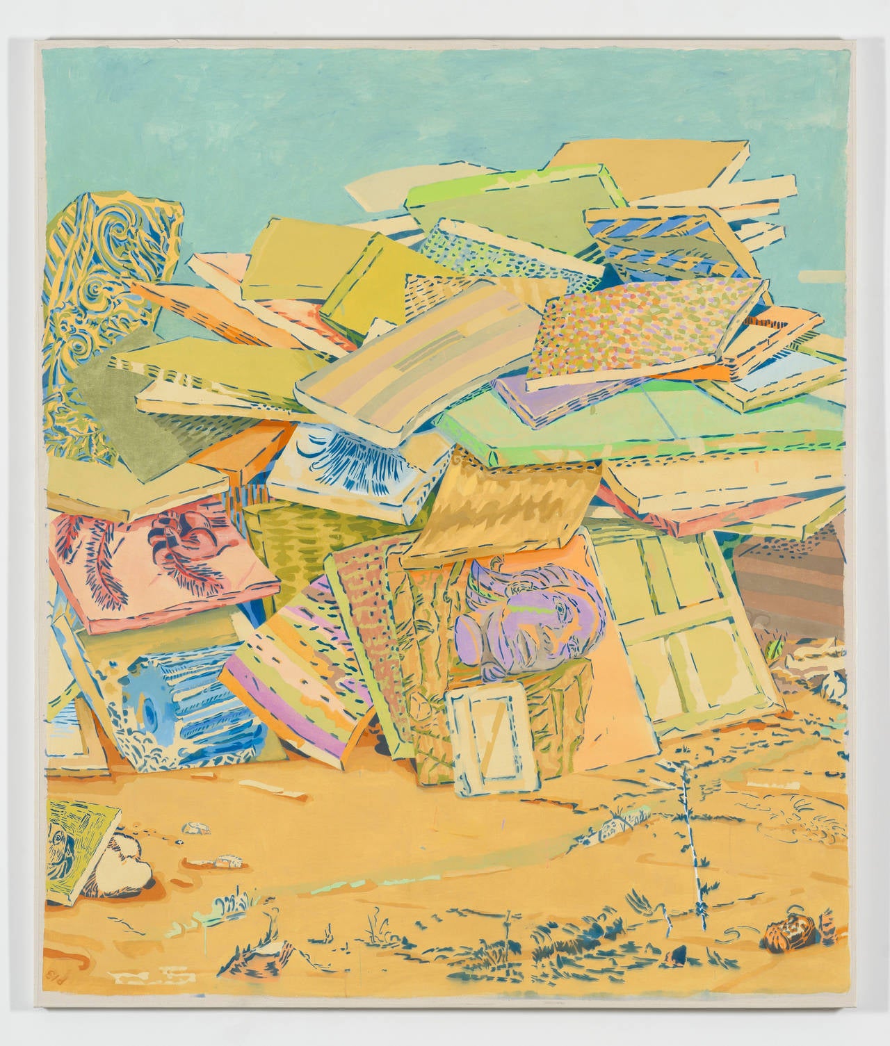 Dennis Congdon Landscape Painting - Pile 13