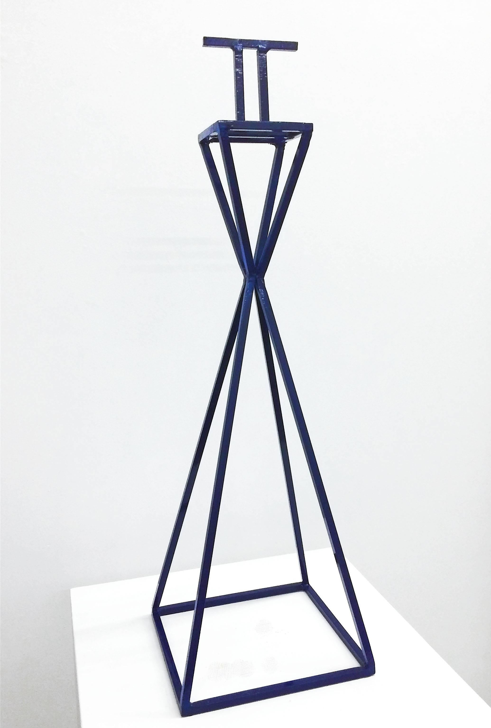 Untitled (Blue) - Sculpture by Kyle Breitenbach