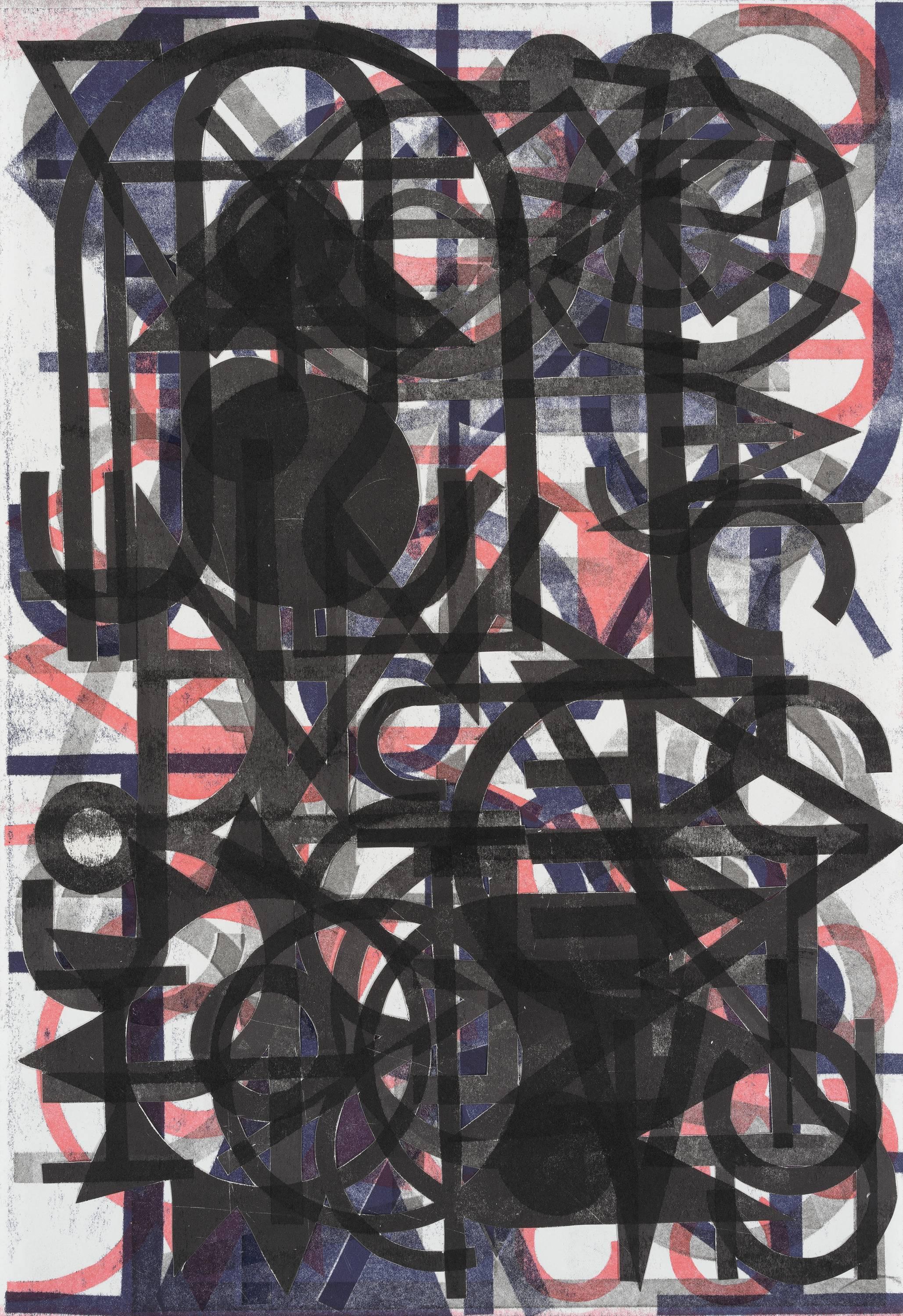 Elijah Burgher Abstract Drawing - BotD (black mirror)