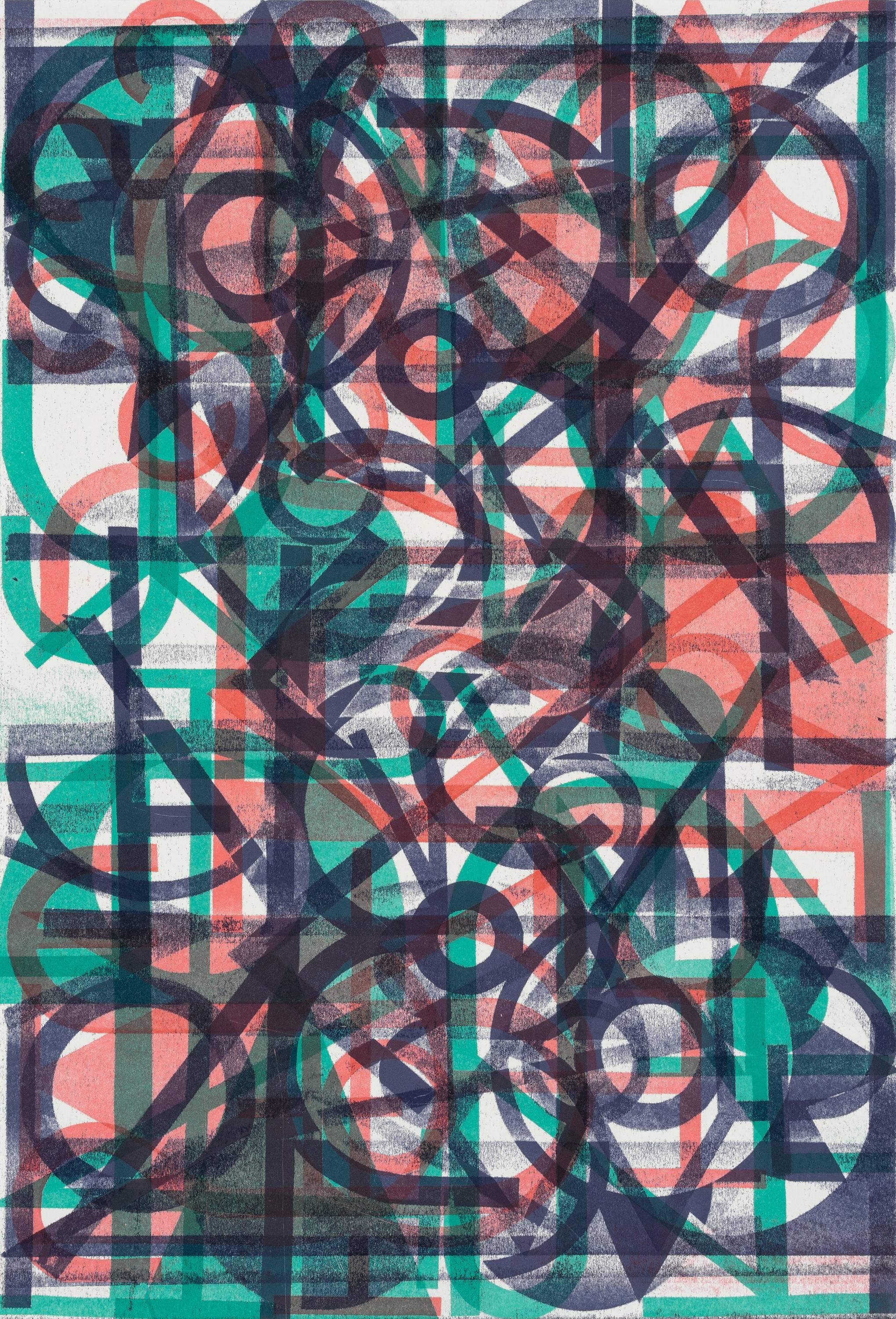 Elijah Burgher Abstract Drawing - BotD 40