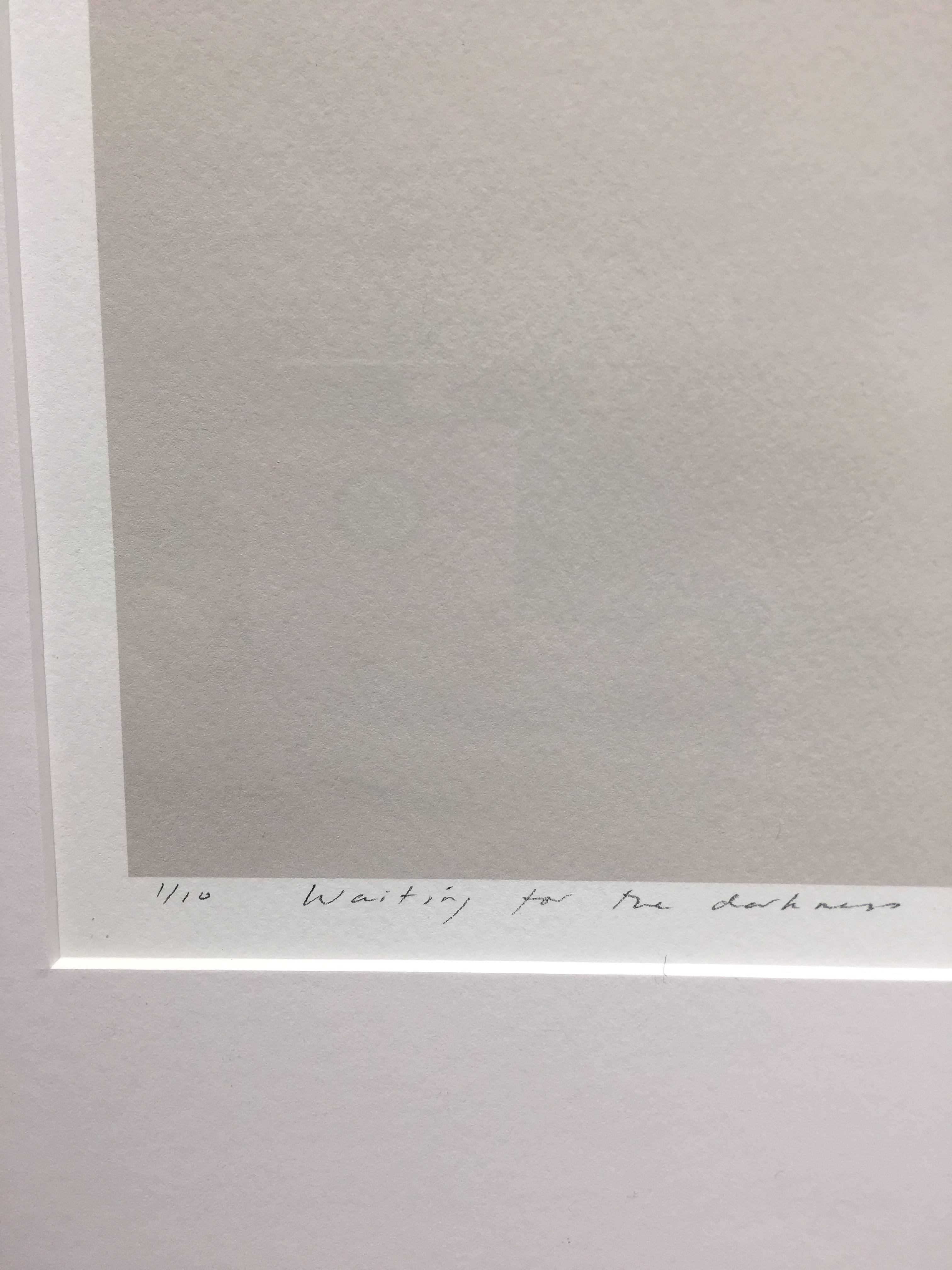 Waiting for Darkness (attendre la sombre), photographie abstraite sur papier d'art - Photograph de Mariette Roodenburg