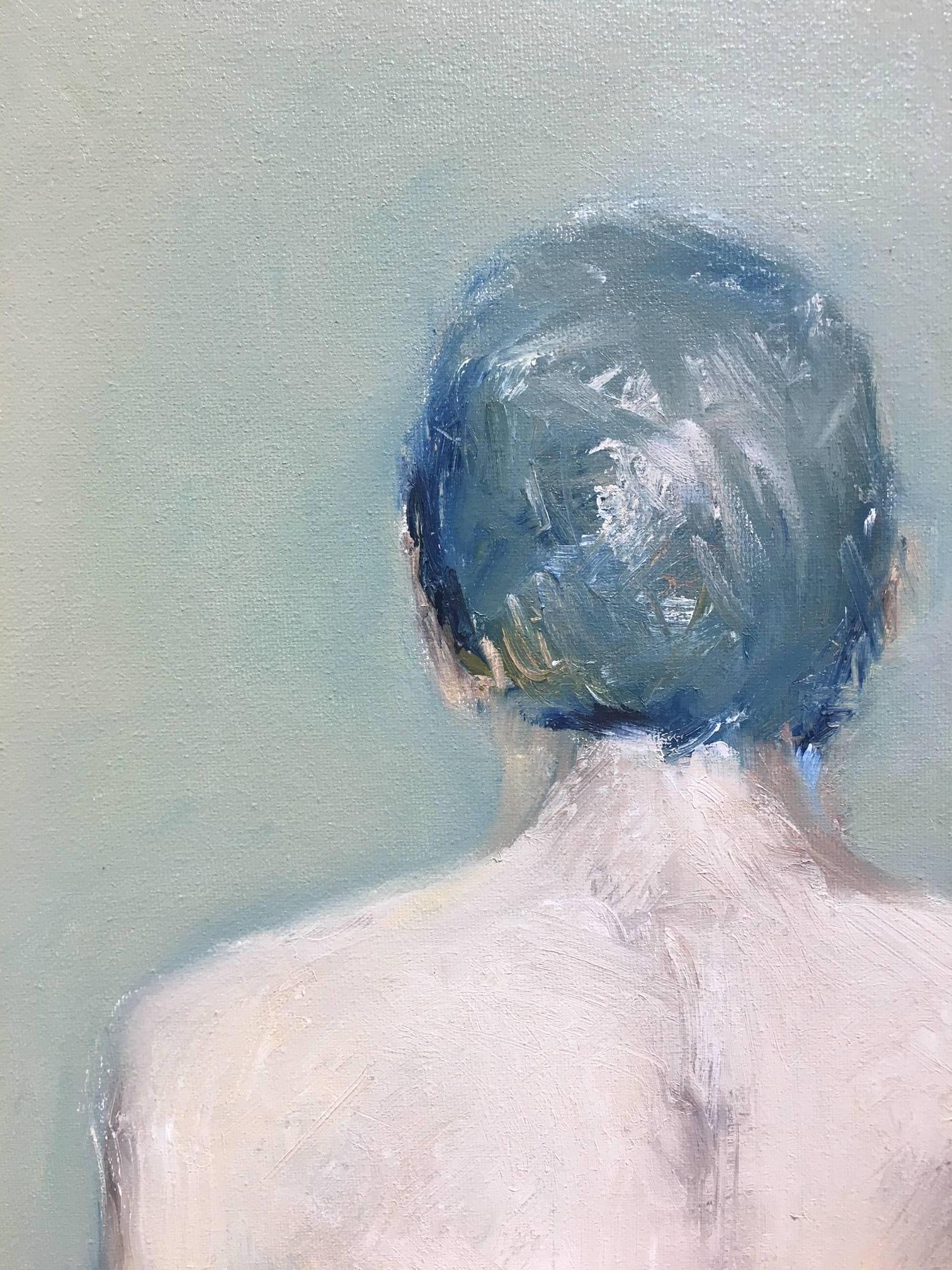 Leaders and Heads, Leader, figurative oil painting on canvas - Painting by Brian Burke