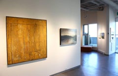 Wall Street Yellow Ochre, abstract oil painting on canvas