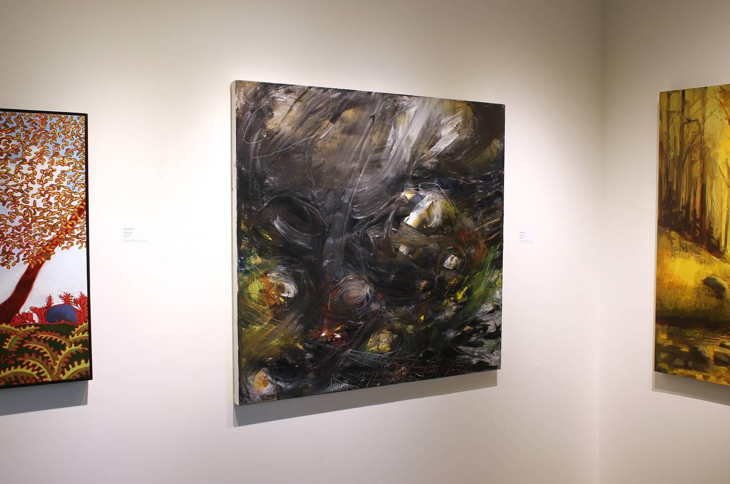 Bees Cove Low Tide and Full Moon - Painting by Susan Feindel