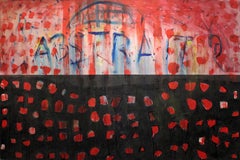 Abstrait, abstract acrylic painting on canvas
